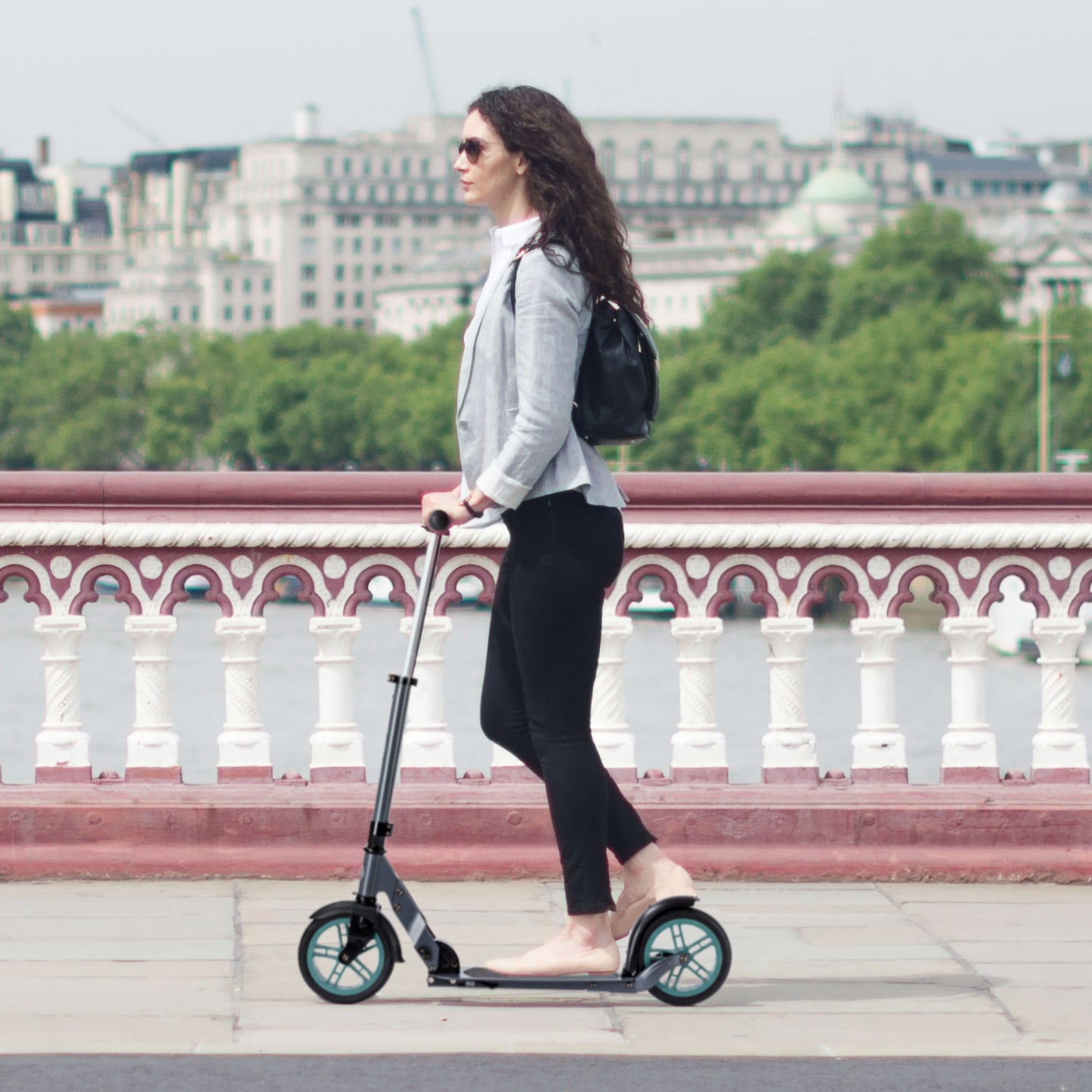 Micro Classic Sporty Wheel Scooter: Grey