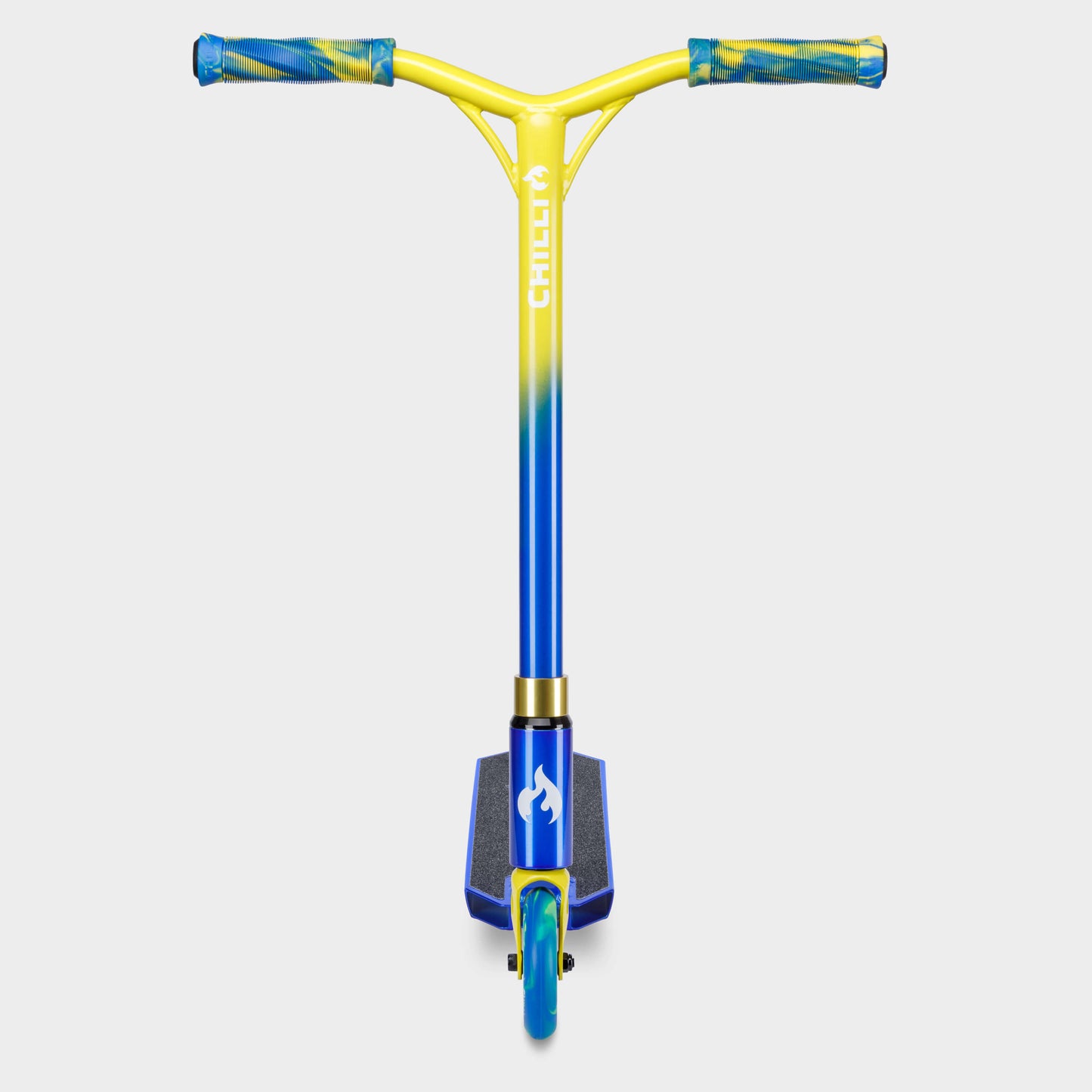 Base S Jumpstart Stunt Scooter: Blue/Yellow