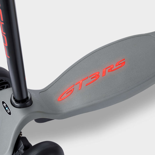 Micro Kickboard Deluxe LED Porsche Edition: Metallic Stone Grey
