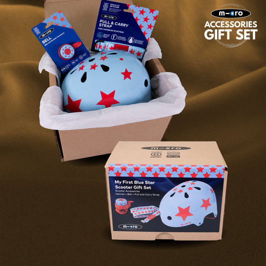 My First Scooter Gift Set Blue Star
