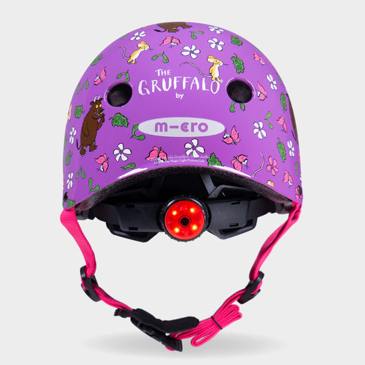 Printed Helmets for Bikes and Scooters: Gruffalo Purple