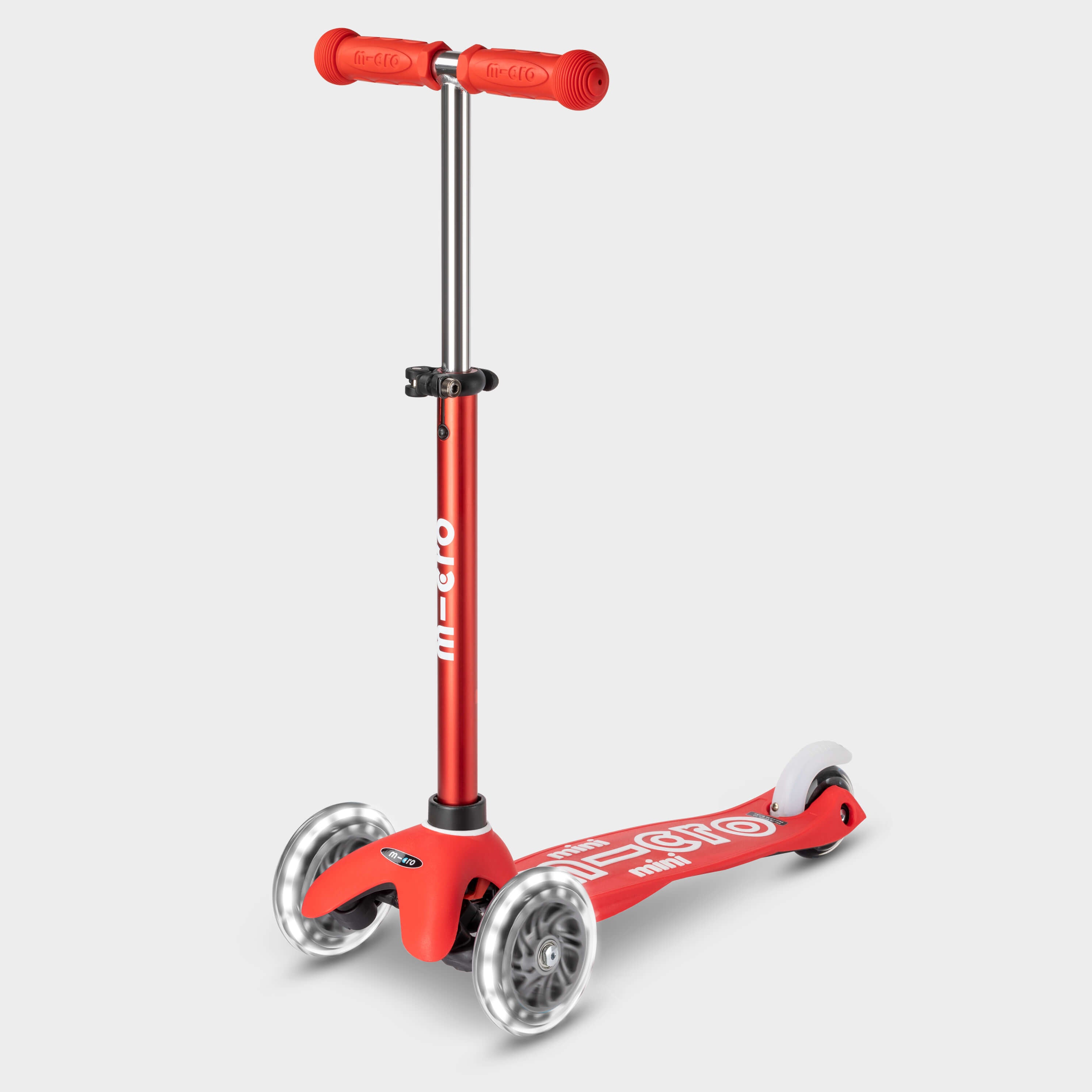 Mini Micro Deluxe LED Red Micro Scooters - Main Image