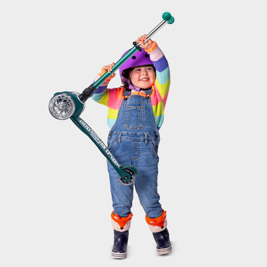 Mini Micro Foldable LED with Recycled Deck: Green