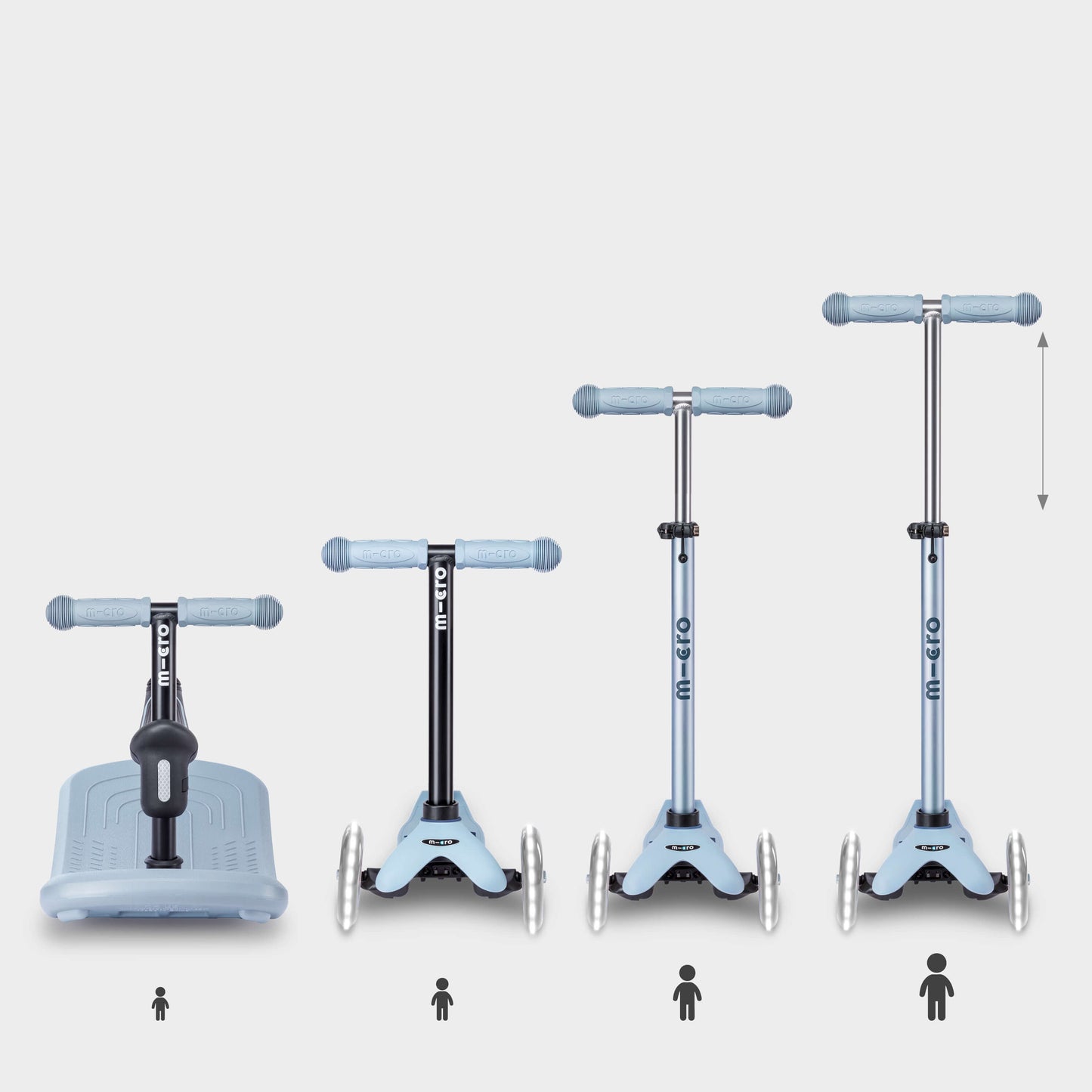 Mini Micro 4in1 with indoor rocker: Soft Blue