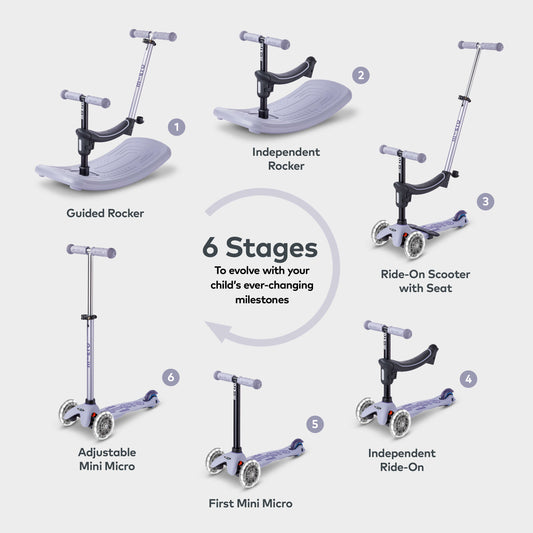 Mini Micro 4in1 with indoor rocker: Soft Lavender