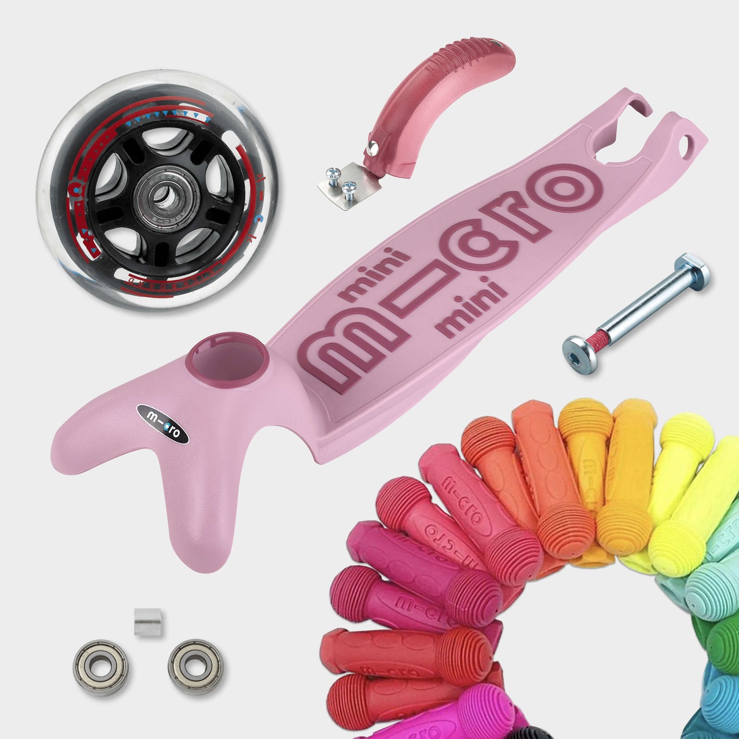 Mini Micro 6in1 Rock & Go Scooter: Rose Pink