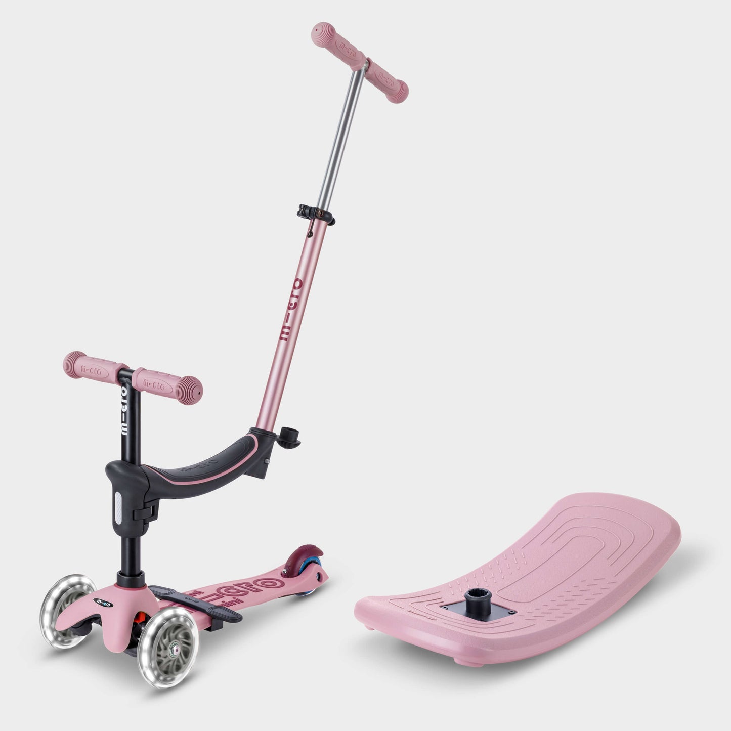 Mini Micro 6in1 Rock & Go Scooter: Rose Pink