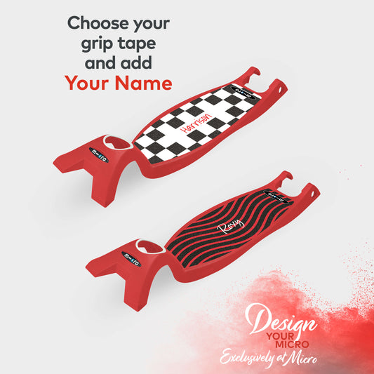 Personalised Foldable Deck: Maxi Micro: Red