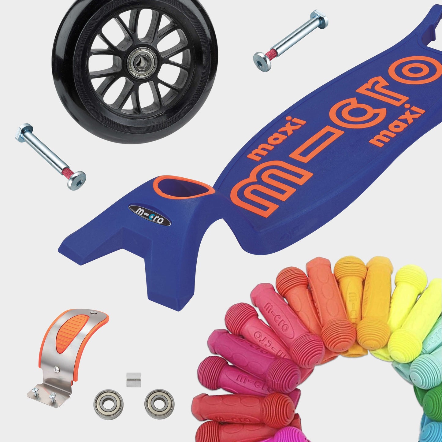 Maxi Micro Foldable LED: Neon Navy/Orange