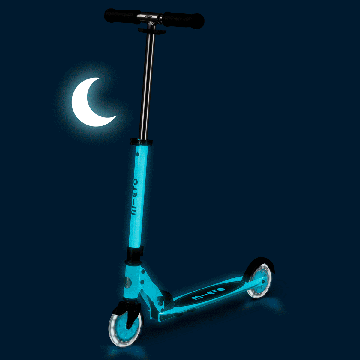 Micro Sprite foldable Scooter LED - Ocean blue | Free Shipping - Micro Step Micro Sprite foldable Scooter LED - Ocean blue | Free Shipping - Micro Step