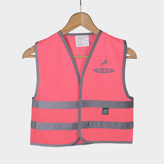 High visibility scooter safety vest: Pink Unicorn Print