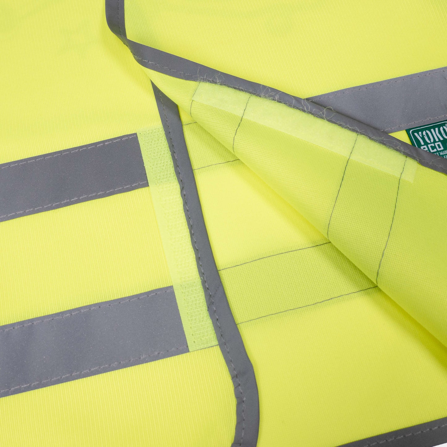 High visibility scooter safety vest: Yellow Vehicle Print
