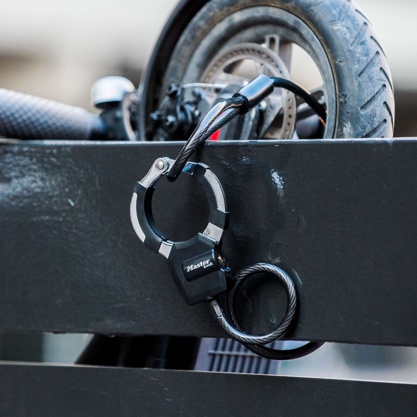 Cuff and Cable Lock: Black