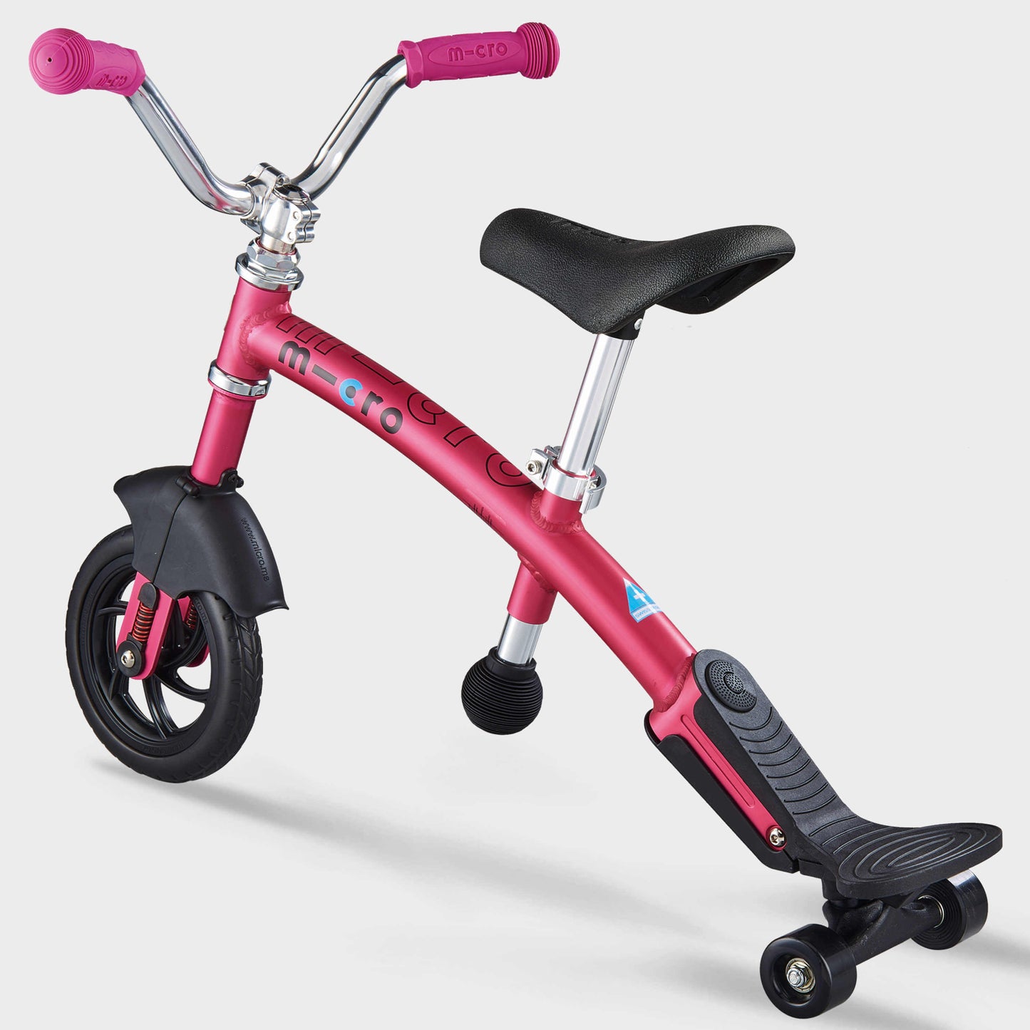 Micro 2in1 Balance Bike: Pink