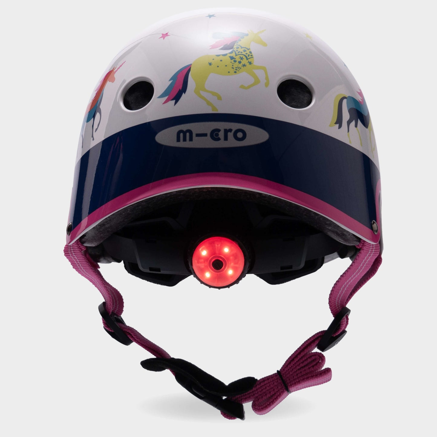Helmet, Patterned Bell and Light: Unicorn