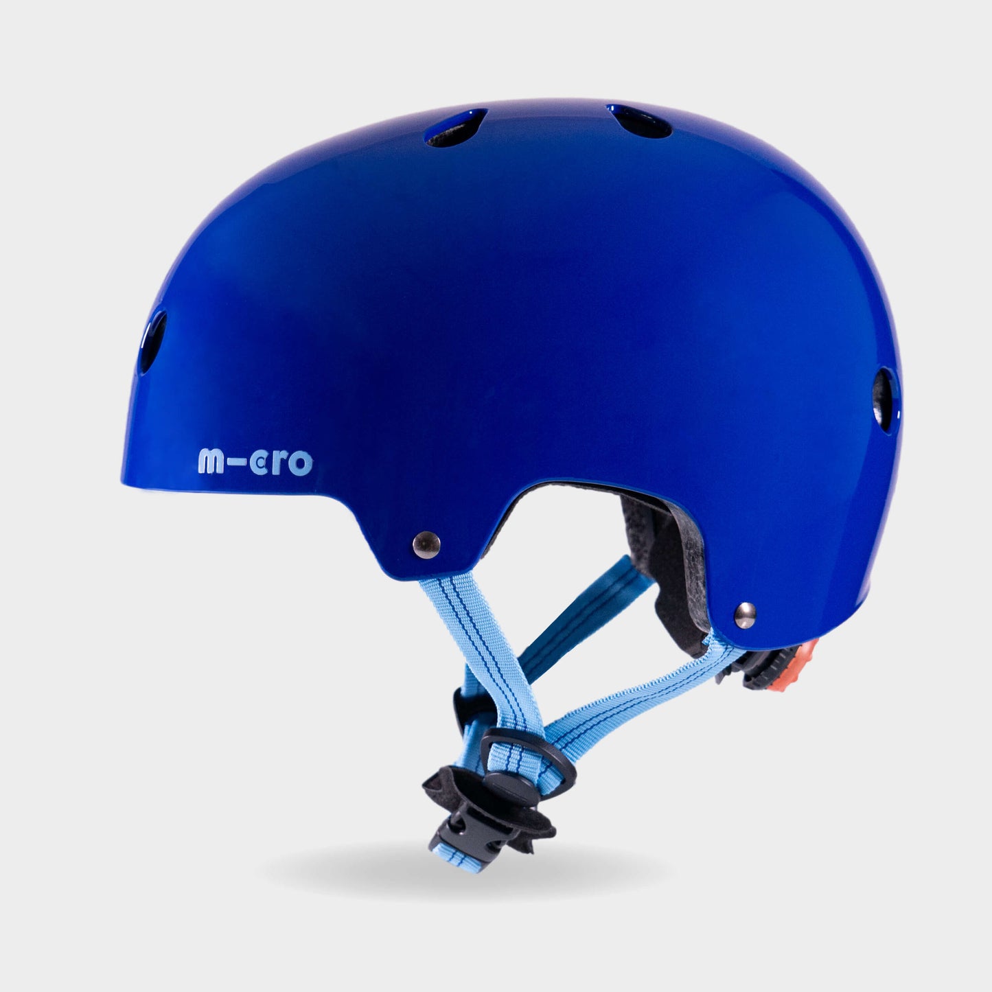 For Bike and Scooters Plain Helmet: Glossy Blue
