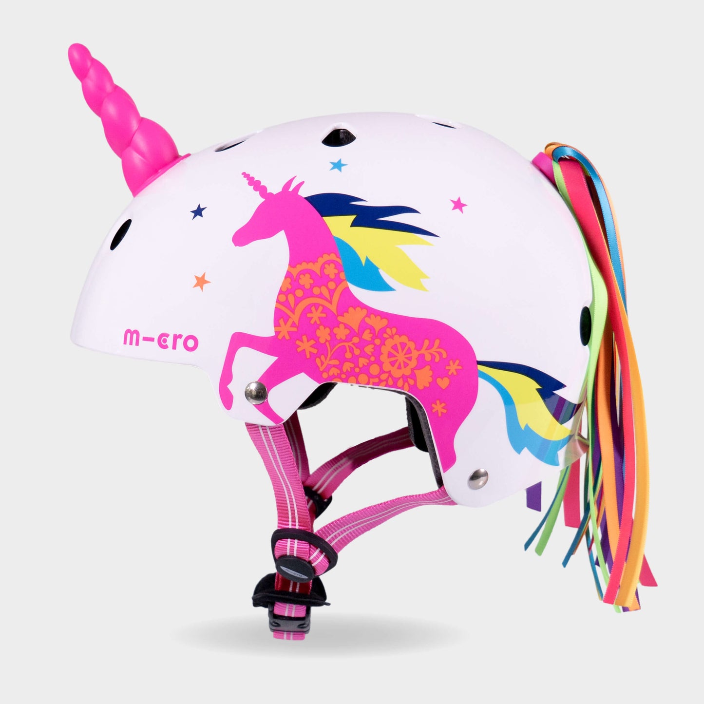 Printed Helmets for Bikes and Scooters: Unicorn Placed