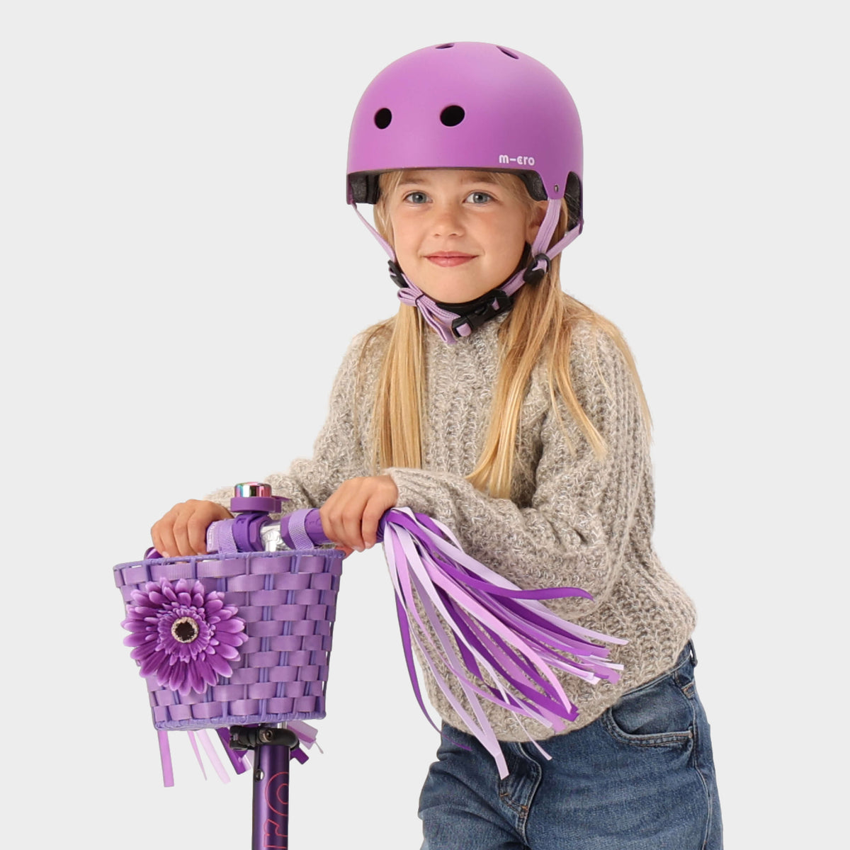 Eco Tassels For MICRO Rubber Grips: Purple