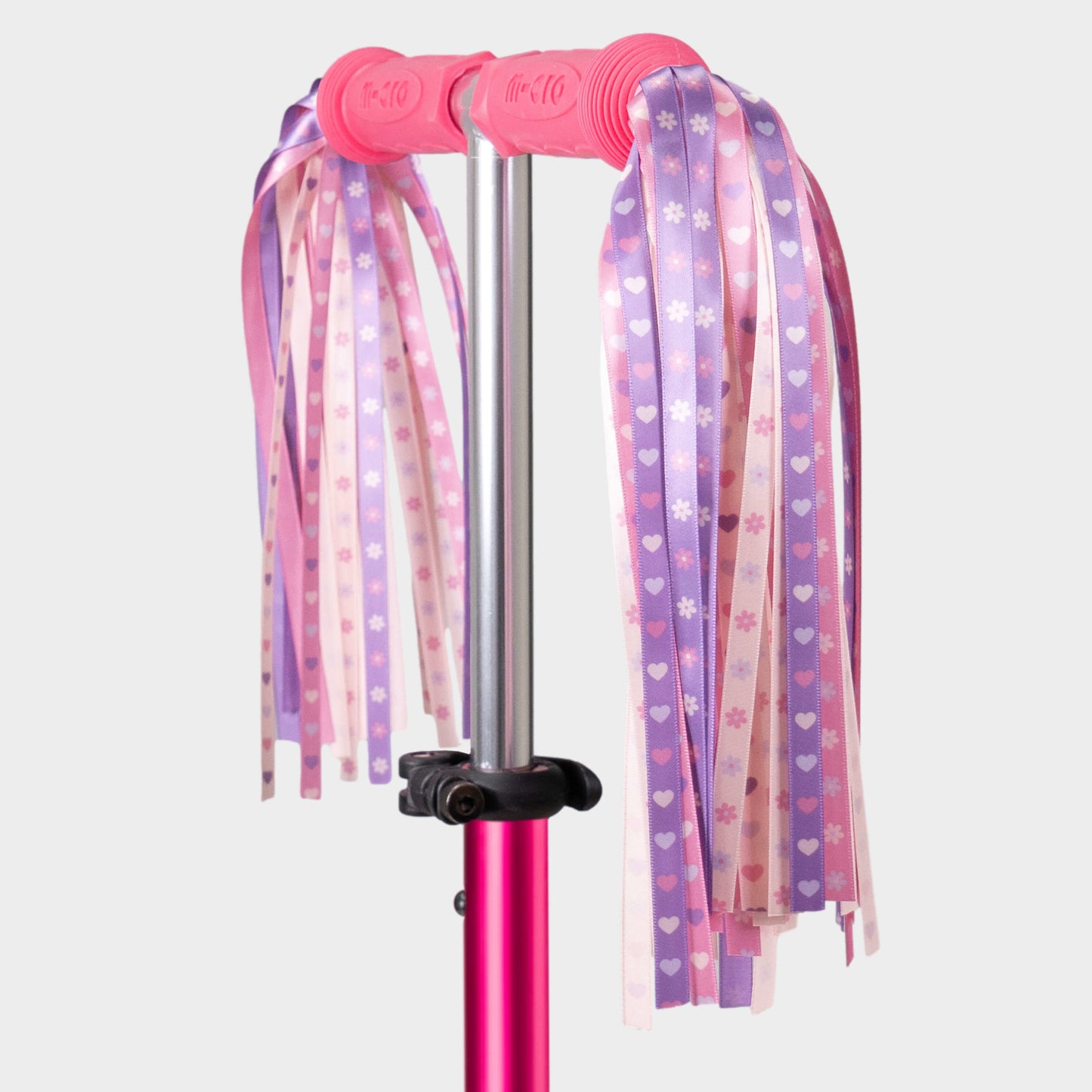 Eco Printed Ribbons For MICRO Rubber Grips: Pink Heart