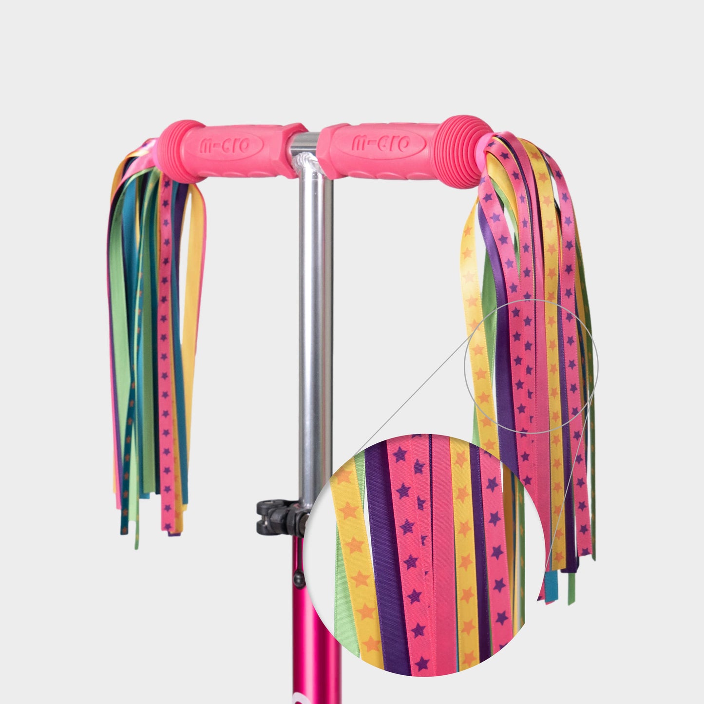 Eco Printed Ribbons For MICRO Rubber Grips: Rainbow Star