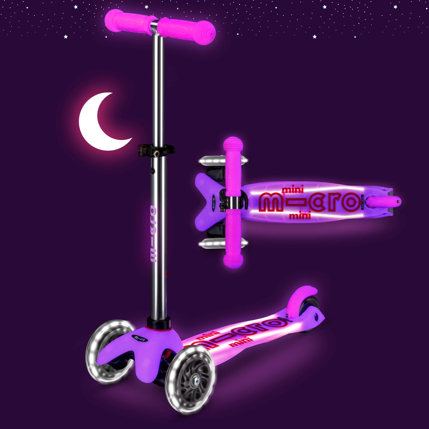 Mini Micro Glow LED Deck: Frosty Pink
