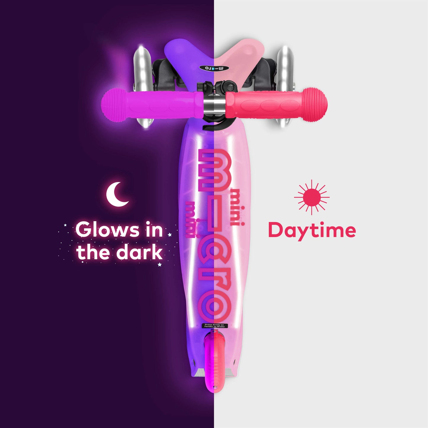 Mini Micro Glow LED Deck: Frosty Pink