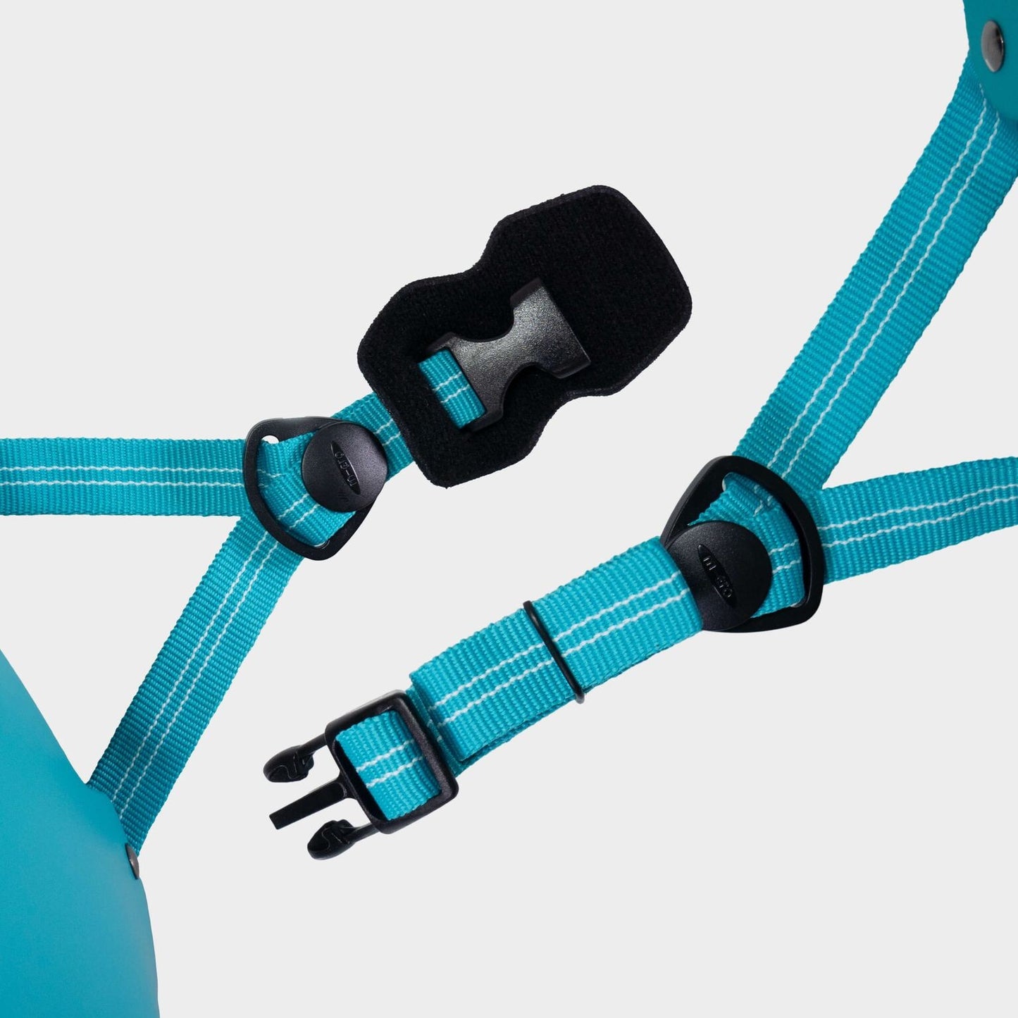 Plain Helmet for Bikes and Scooters: Matt Aqua