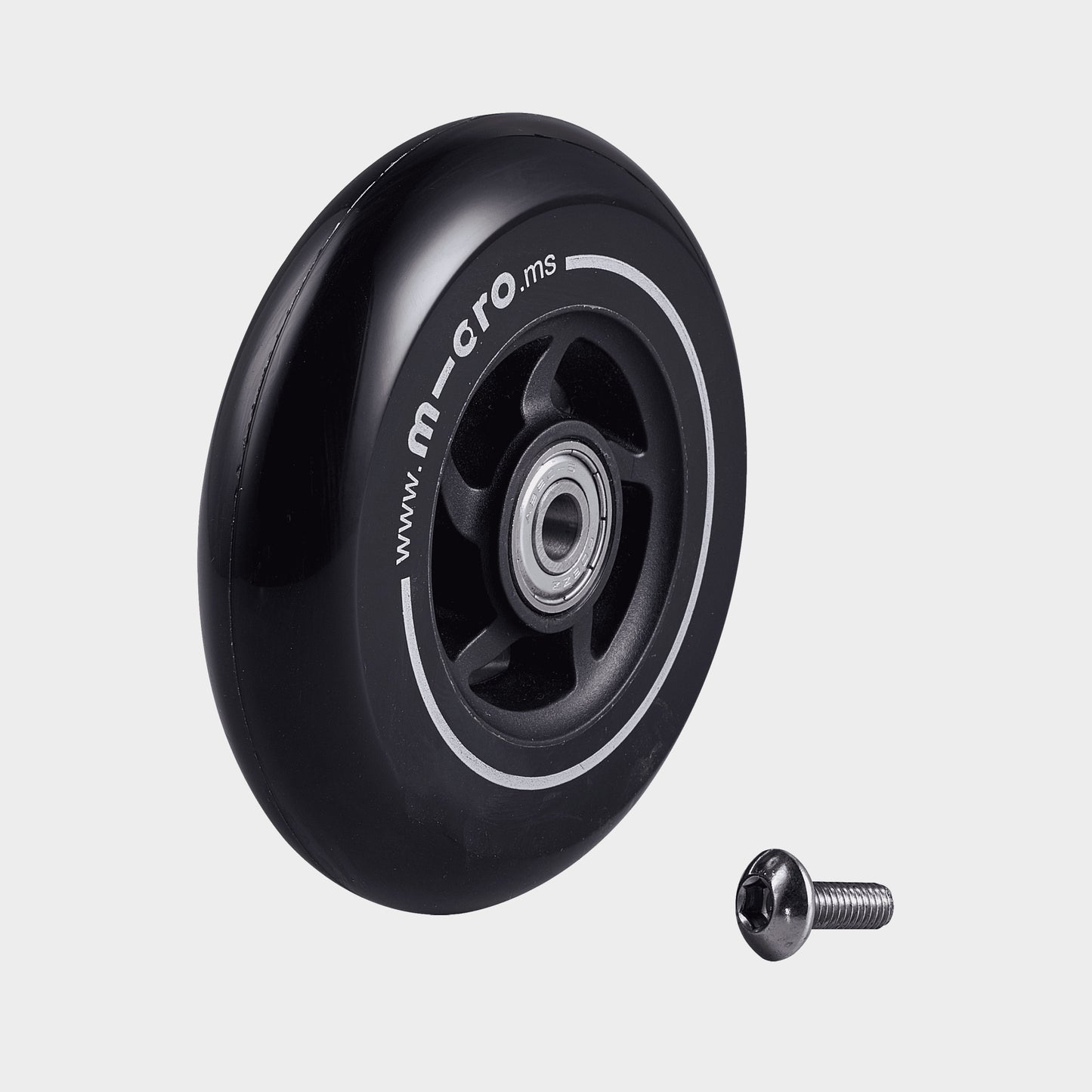 Micro Luggage Front Wheel: Black