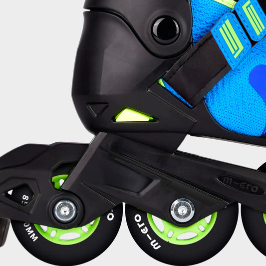 Cosmo Inline Roller Skates: Blue/Black