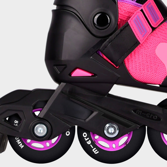 Cosmo Inline Roller Skates: Purple/Black