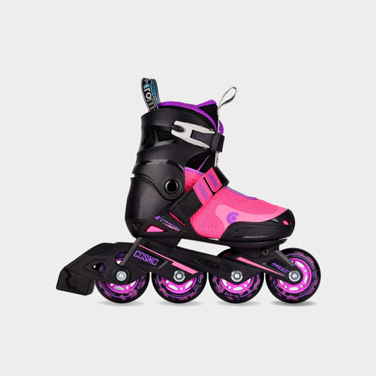 Cosmo Inline Roller Skates: Purple/Black