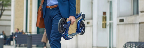 Micro scooter handlebar lock verification: folded and unfolded state check