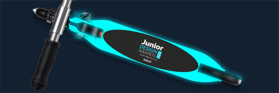 A 'Golden' glow-in-the-dark scooter - Junior Design Awards 2025 Win for the Micro Sprite Glow