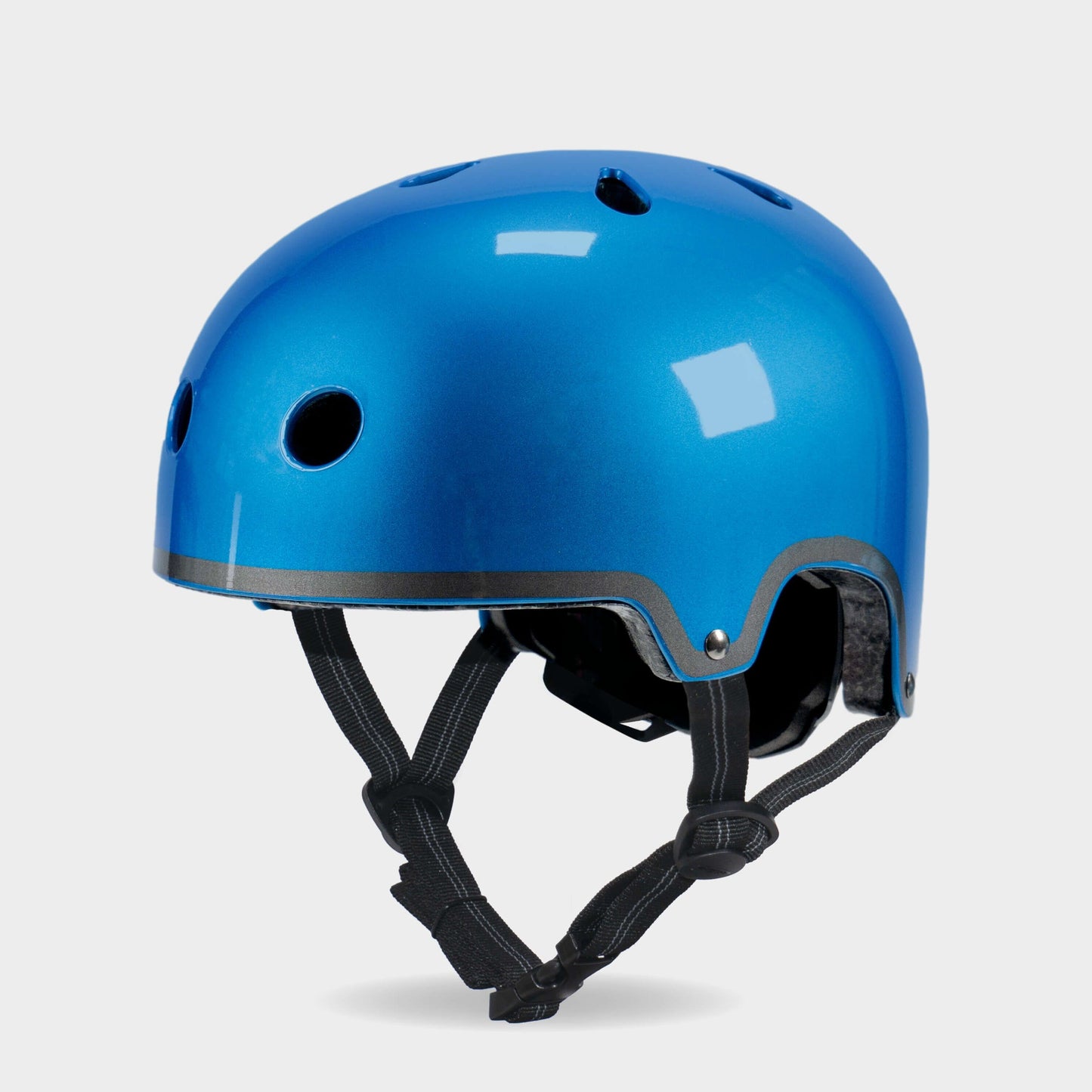 Plain Helmet For Bikes and Scooters: Blue