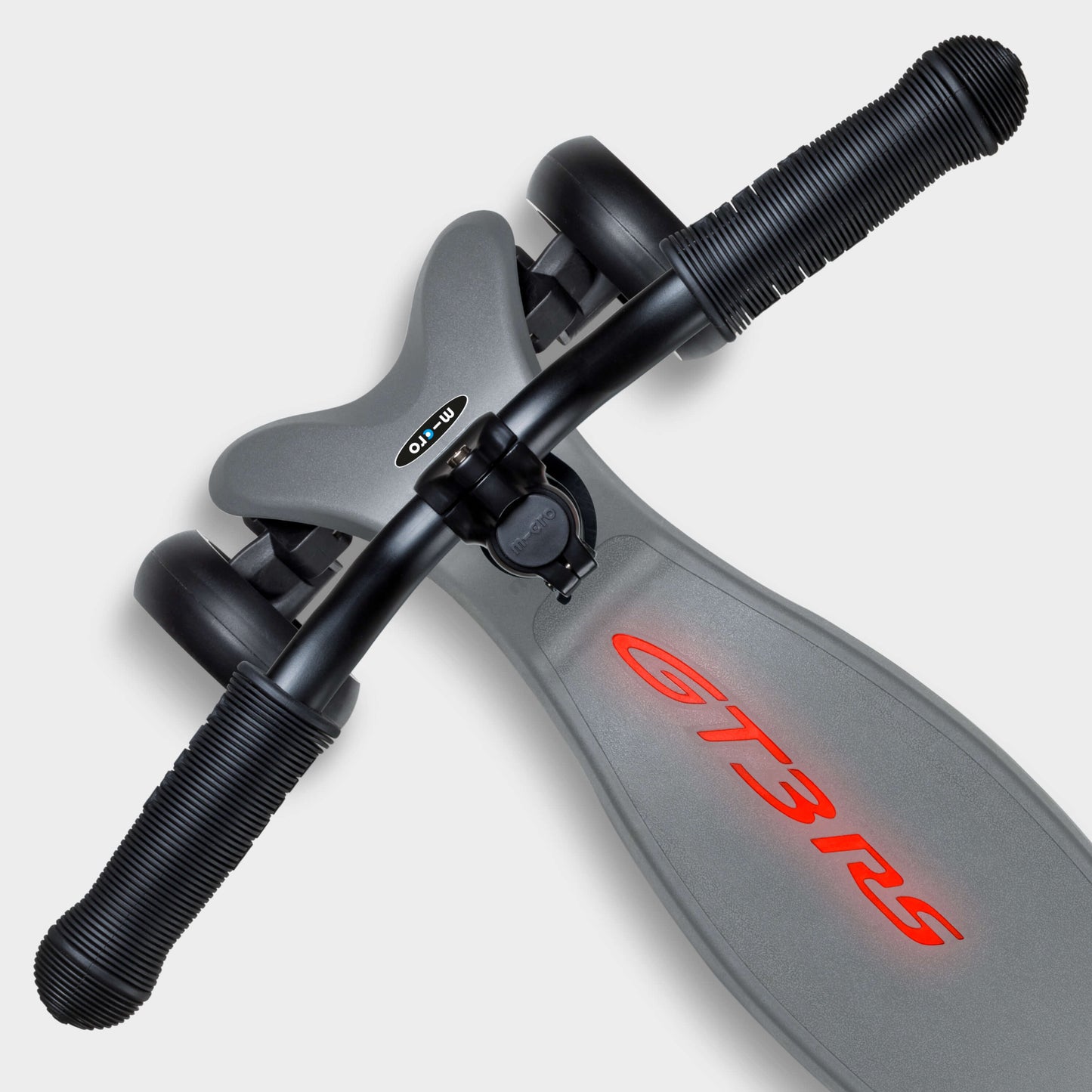 Micro Kickboard Deluxe LED Porsche Edition: Metallic Stone Grey
