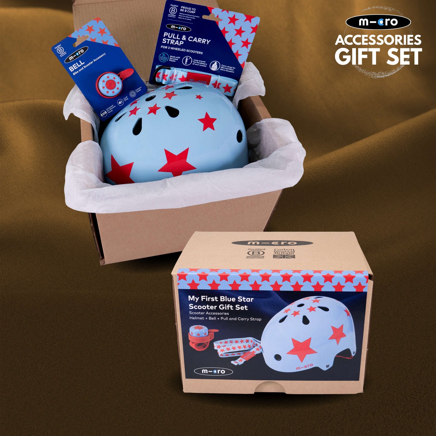 My First Scooter Gift Set Blue Star