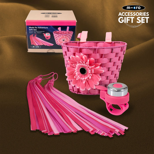 Basket, Bell and Ribbons: Pink