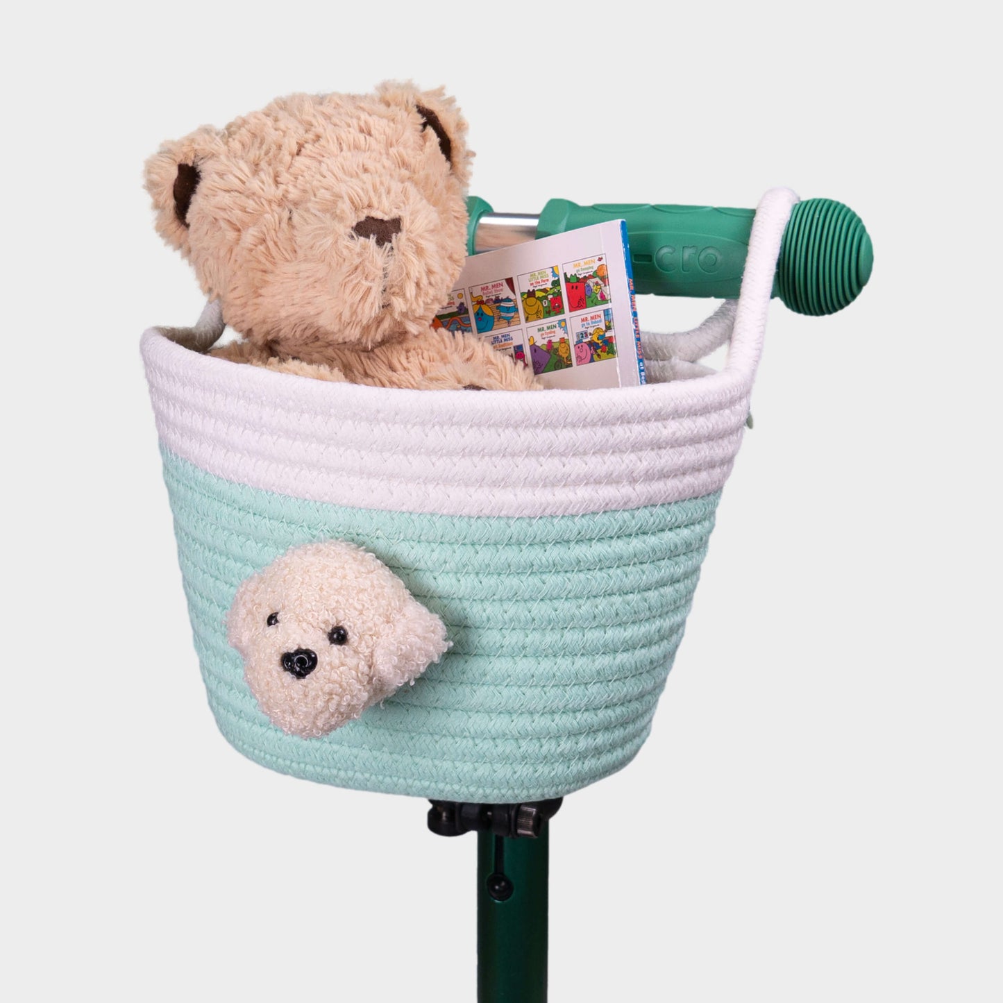 Micro Rope Basket: Mint Dog