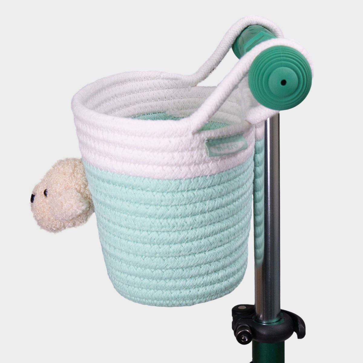 Micro Rope Basket: Mint Dog