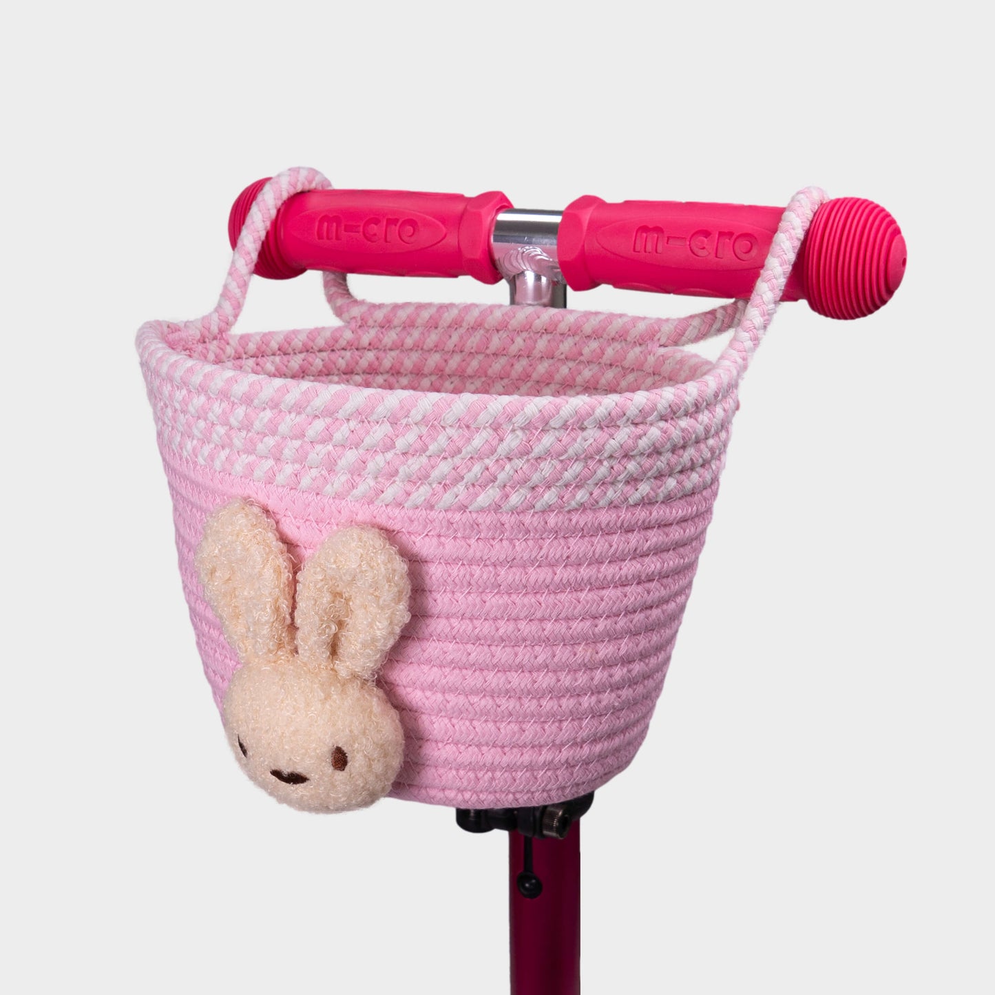 Micro Rope Basket: Pink Rabbit