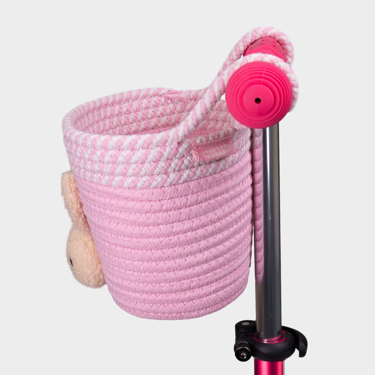Micro Rope Basket: Pink Rabbit