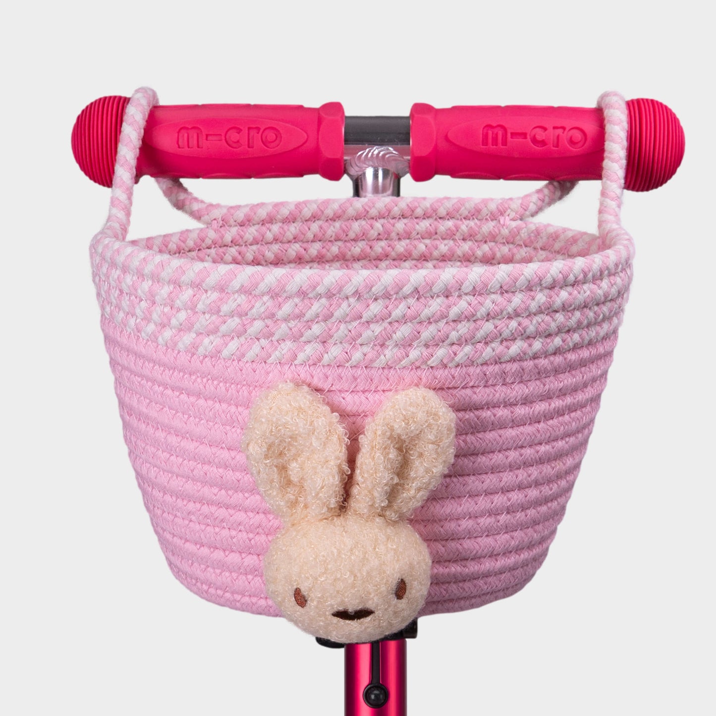 Micro Rope Basket: Pink Rabbit