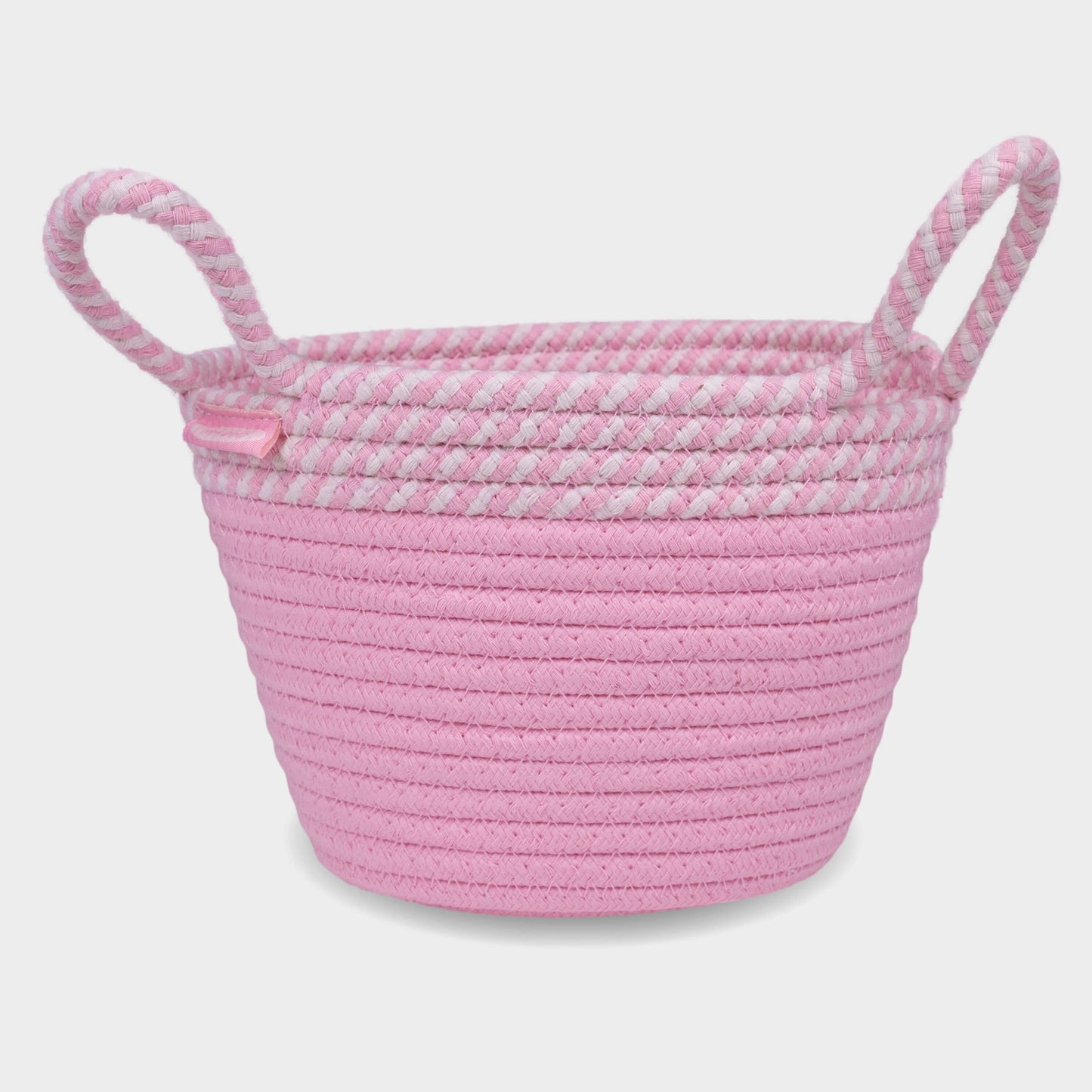 Micro Rope Basket: Pink Rabbit