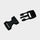 Safety Helmet Strap Clip: Black