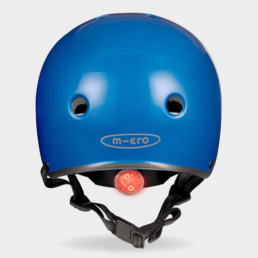 Plain Helmet For Bikes and Scooters: Metallic Blue