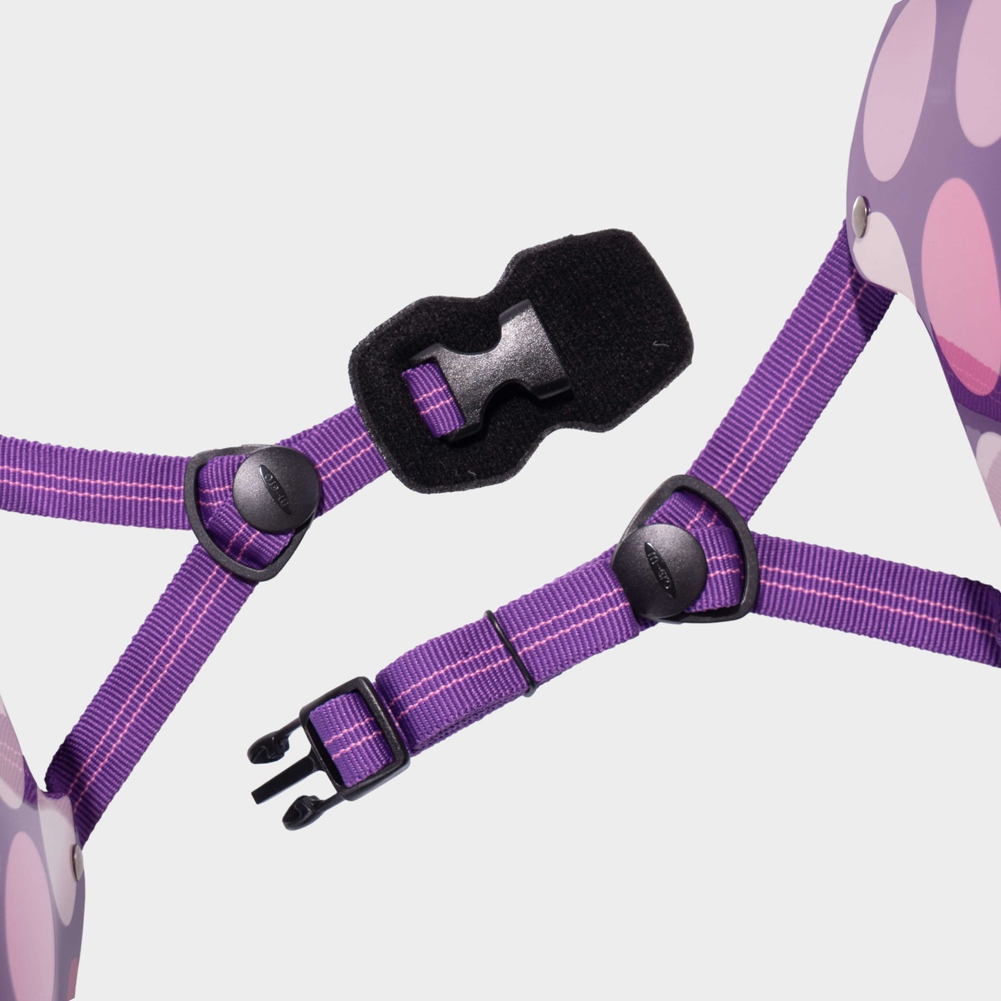 Printed Helmet for Bikes and Scooters: Purple Dot