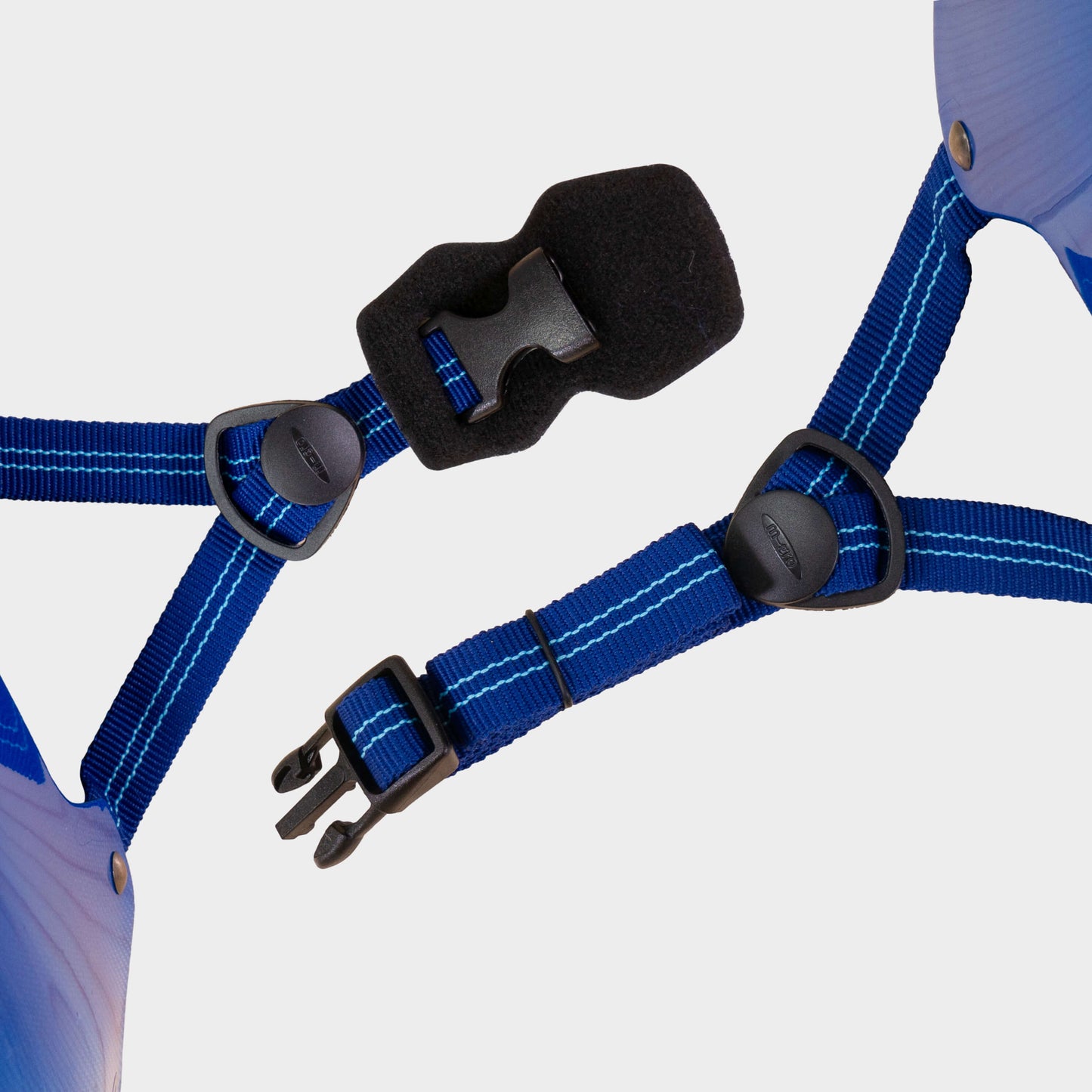 Printed Helmet for Bike and Scooters: Ombre Blue