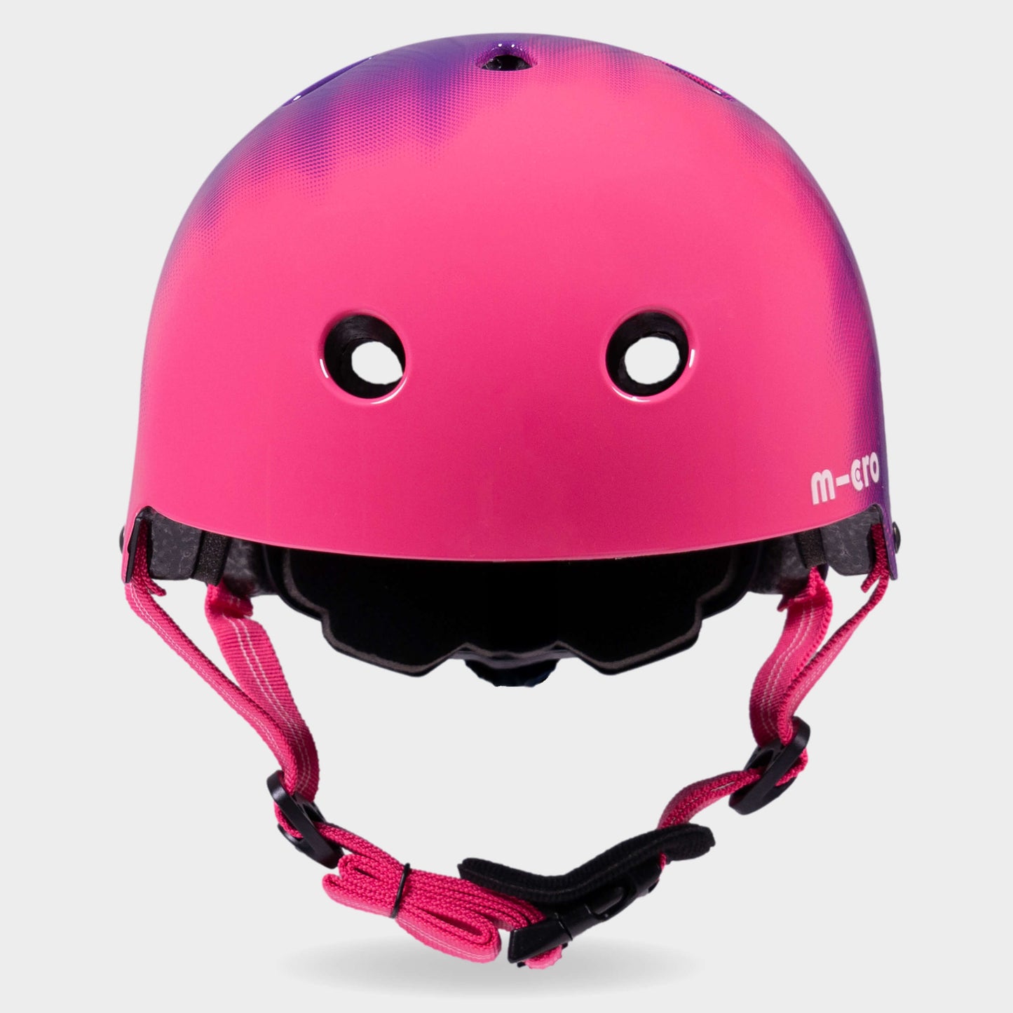 Printed Helmet for Bikes and Scooters: Ombre Purple/Pink