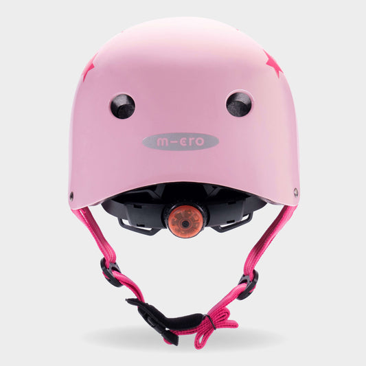 Printed Helmet for Bikes and Scooters: Star Pink