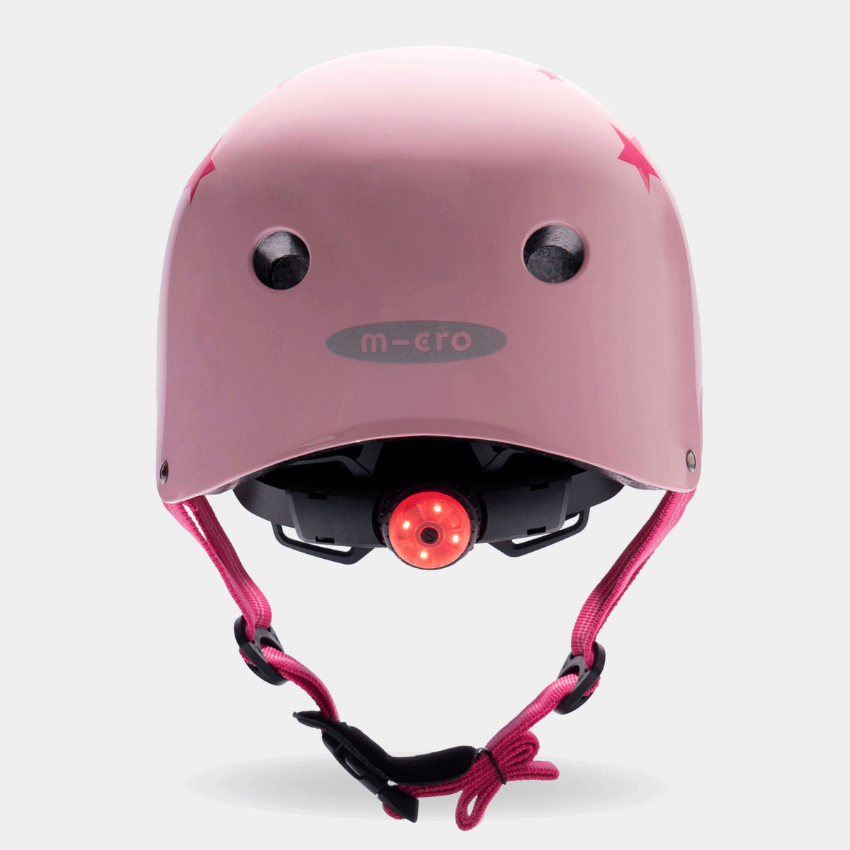 Printed Helmet for Bikes and Scooters: Star Pink
